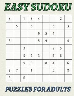 Easy Sudoku Puzzles for Adults: Large-print easy sudoku puzzles for adults puzzle book with 50 games to enjoy - Grimes, Sarah