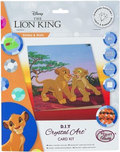 Craft Buddy CCK-DNY802 - Crystal Art, Simba und Nala, 18x18cm, Multi