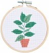 Stickpackung Kreuzstich Mini Kit Pflanze - Bild 1