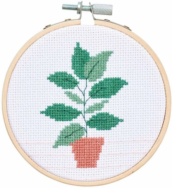 Stickpackung Kreuzstich Mini Kit Pflanze