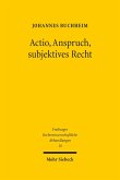 Actio, Anspruch, subjektives Recht (eBook, PDF)