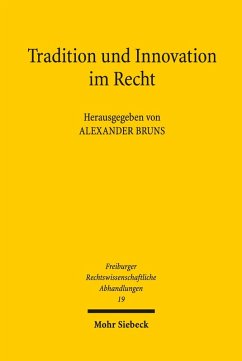 Tradition und Innovation im Recht (eBook, PDF)