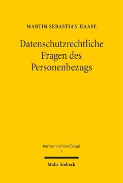 Datenschutzrechtliche Fragen des Personenbezugs (eBook, PDF) - Haase, Martin Sebastian