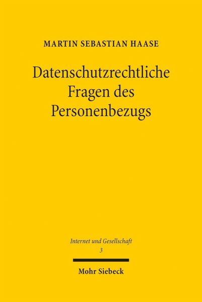 Datenschutzrechtliche Fragen des Personenbezugs (eBook, PDF) Datenschutzrechtliche Fragen des Personenbezugs (eBook, PDF)