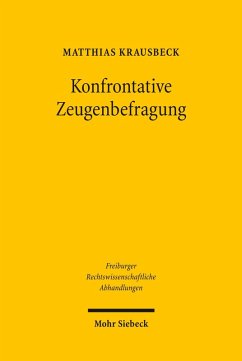 Cover Konfrontative Zeugenbefragung (eBook, PDF)
