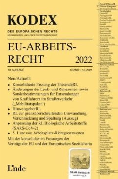 KODEX EU-Arbeitsrecht 2022 - Dori, Valerie;Schmid, Andreas