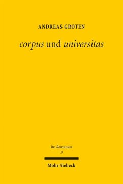 Cover corpus und universitas (eBook, PDF)