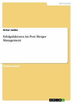 Erfolgsfaktoren im Post Merger Management (eBook, PDF)