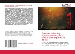 Sustancialismo y relacionalismo: una meta-ontología de lo social - Manzo, Camilo