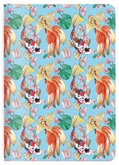 Cover Heft A6 kariert, Koi