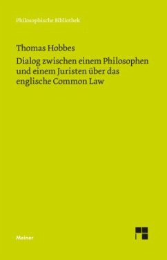 Dialog zwischen einem Philosophen und einem Juristen über das englische Common Law - Hobbes, Thomas