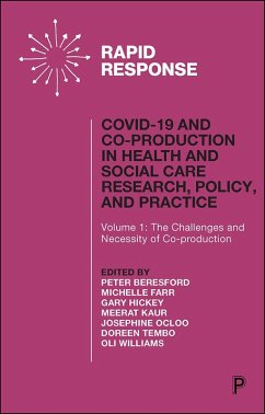 Cover COVID-19 and Co-production in Health and Social Care Research, Policy, and Practice (eBook, ePUB)