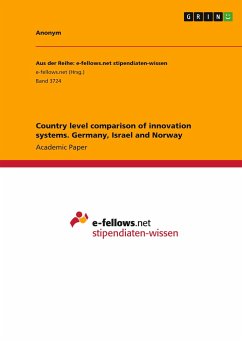 Country level comparison of innovation systems. Germany, Israel and Norway