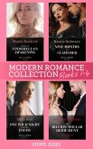 Modern Romance June 2021 Books 1-4: Secrets of Cinderella's Awakening / Nine Months to Claim Her / One Wild Night with Her Enemy / The Billion-Dollar Bride Hunt (eBook, ePUB)