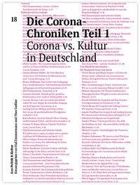 Die Corona-Chroniken Teil 1 - Corona vs. Kultur in Deutschland