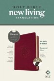 NLT Personal Size Giant Print Bible, Filament-Enabled Edition (Leatherlike, Aurora Cranberry, Indexed, Red Letter)