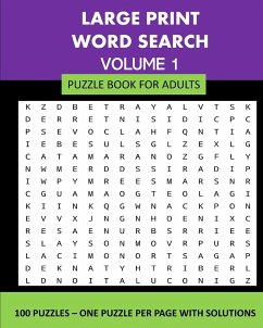 Large Print Word Search Puzzle Book For Adults Volume 1 - Publishing, Lpb