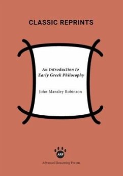An Introduction to Early Greek Philosophy - Robinson, John Mansley