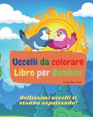 Uccelli da colorare Libro per Bambini