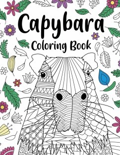 Cover Capybara Adult Coloring Book
