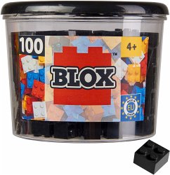 Simba 104114114 - Blox, 100 schwarze Bausteine