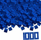 Simba 104114118 - Blox, 1000 blaue 4er Steine lose, Bausteine