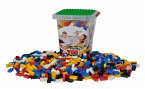 Simba 104114200 - Blox, 700 bunte Bausteine, 8er, Bausteine im Eimer