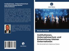 Institutionen, Unternehmertum und Entwicklung kleiner Unternehmen - Krasniqi, Besnik