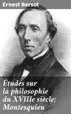 Études sur la philosophie du XVIIIe siècle: Montesquieu (eBook, ePUB)