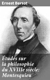 Études sur la philosophie du XVIIIe siècle: Montesquieu (eBook, ePUB)