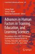 Advances in Human Factors in Training,... - Bild 1