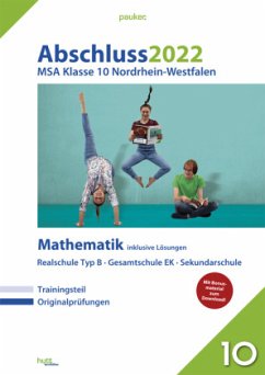 Cover Abschluss 2022 - Mittlerer Schulabschluss Nordrhein-Westfalen Mathematik Realschule