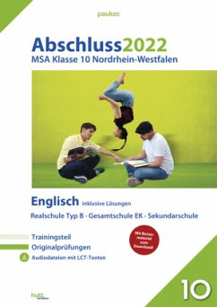 Cover Abschluss 2022 - Mittlerer Schulabschluss Nordrhein-Westfalen Englisch Realschule