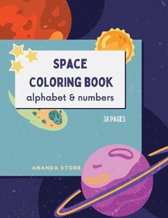 Letters and Numbers Space Coloring Book - Store, Ananda