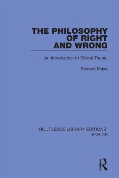 The Philosophy of Right and Wrong (eBook, PDF) - Mayo, Bernard