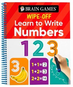 Brain Games Wipe-Off - Learn to Write: Numbers (Kids Ages 3 to 6) - Publications International Ltd; Brain Games