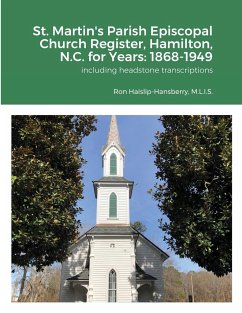 St. Martin's Parish Episcopal Church Register, Hamilton, N.C. for Years - Haislip-Hansberry, Ron