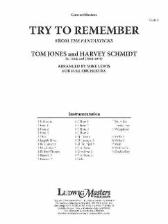 Try to Remember (from the Fantasticks): Conductor Score