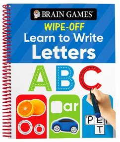 Brain Games Wipe-Off - Learn to Write: Letters (Kids Ages 3 to 6) - Publications International Ltd; Brain Games