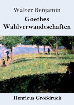 Goethes Wahlverwandtschaften (Großdruck) - Benjamin, Walter