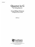 Quartet in G (Score): Conductor Score