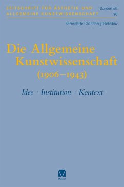 Die Allgemeine Kunstwissenschaft (1906-1943). Band 1 (eBook, PDF) - Collenberg-Plotnikov, Bernadette