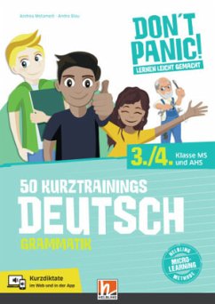 DON'T PANIC! Lernen leicht gemacht, 50 Kurztrainings Deutsch - Motamedi, Andrea;Blau, Andre