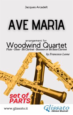 Ave Maria - Woodwind Quartet (parts) (fixed-layout eBook, ePUB) - Arcadelt, Jacques; cura di Francesco Leone, a
