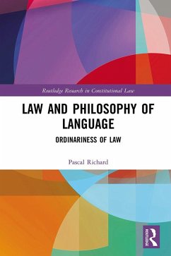 Law and Philosophy of Language (eBook, PDF) - Richard, Pascal