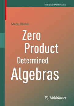 Zero Product Determined Algebras - Bresar, Matej