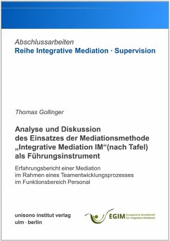 Analyse und Diskussion des Einsatzes der Mediationsmethode 