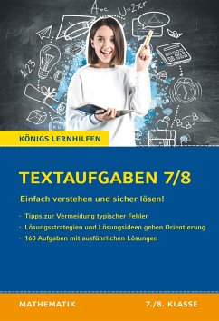 Cover Königs Lernhilfen: Textaufgaben einfach verstehen und sicher lösen - 7./8. Klasse