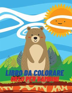 Libro da colorare orso per bambini - Deeasy B.