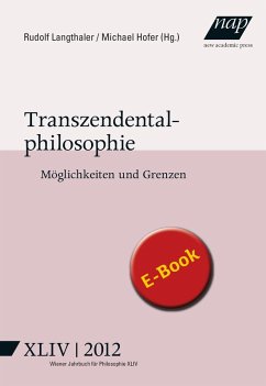 Transzendentalphilosophie. (eBook, PDF)